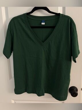 Old Navy Forest Green, Vintage V-Neck Tee
